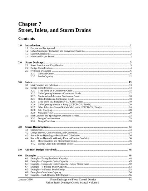 Chapter 7 Street, Inlets, and Storm Drains .